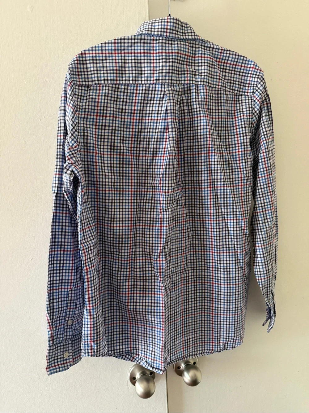 Big boys Button-Down Check Shirt - Blue/Red/White